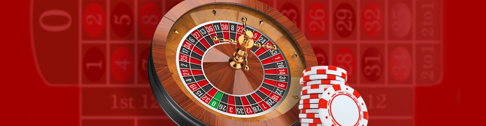 roulette wheel and table