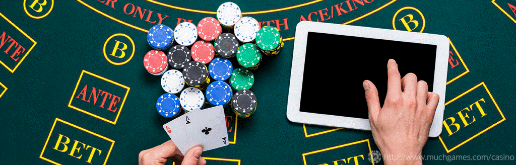 Poker betting with a tablet